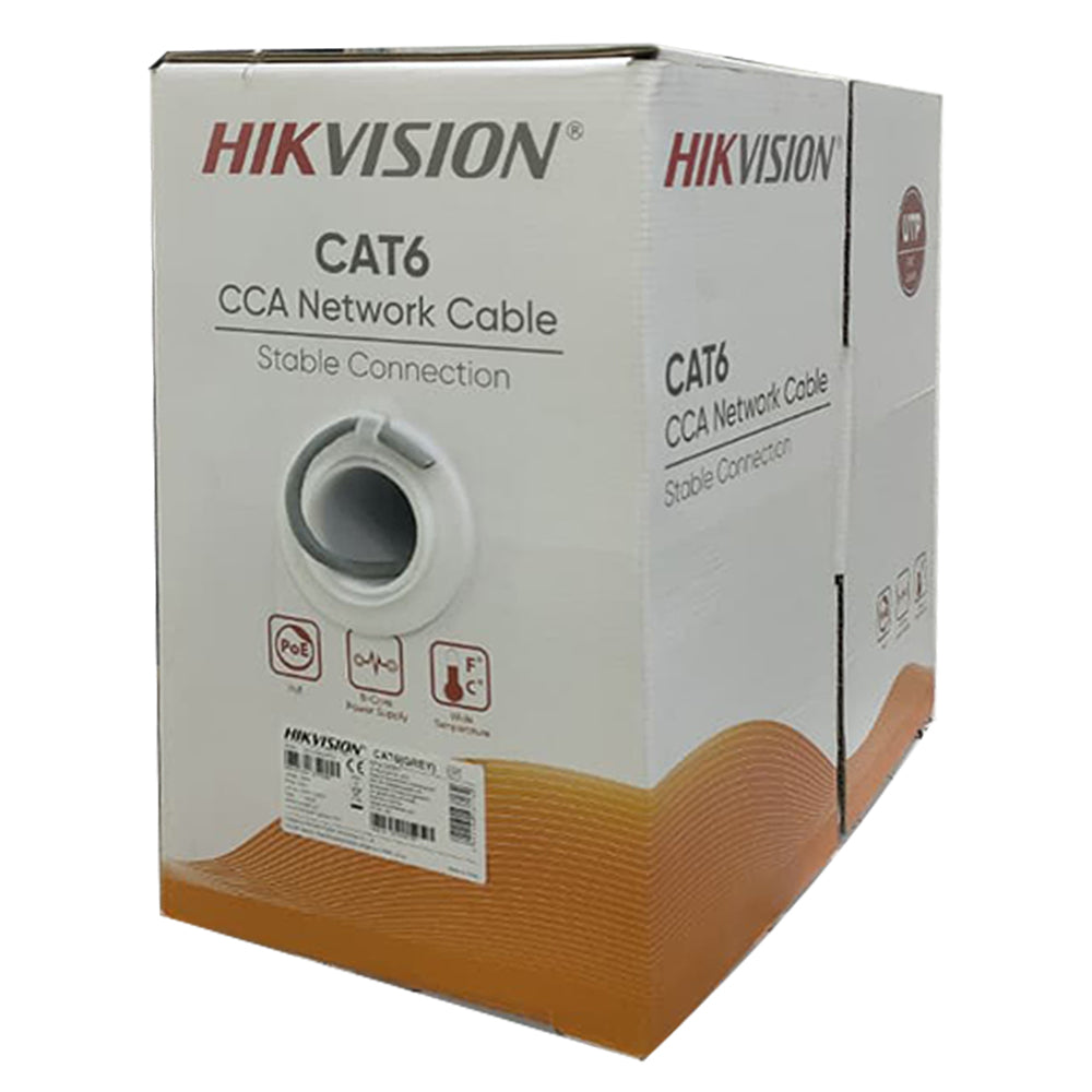 HIKIVISION CABLE DS-1LN6UU/CCA 305M-GREY ( CAT6 ) قطاعي