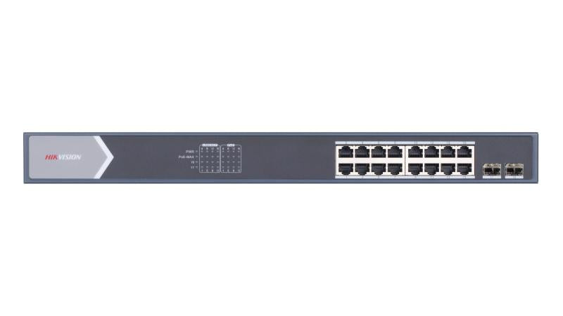 HIKVISION SWITCH DS-3E0518P-E/M 10/100/1000( 16 PORT )