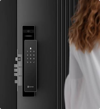 قفل ذكي EZVIZ DL50FVS للتعرف على الوجه ثلاثي الأبعاد