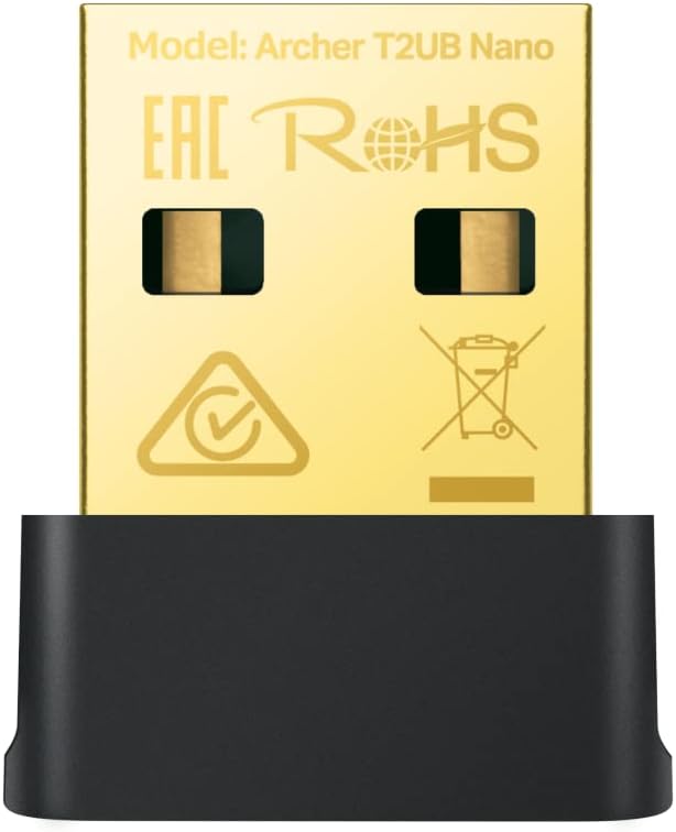 محول USB واي فاي وبلوتوث نانو Archer T2UB من تي بي-لينك 600 ميجابت في الثانية