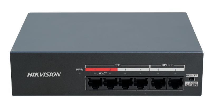 Hikvision DS-XS06-P  Switch 4 Ports PoE 10/100Mbps