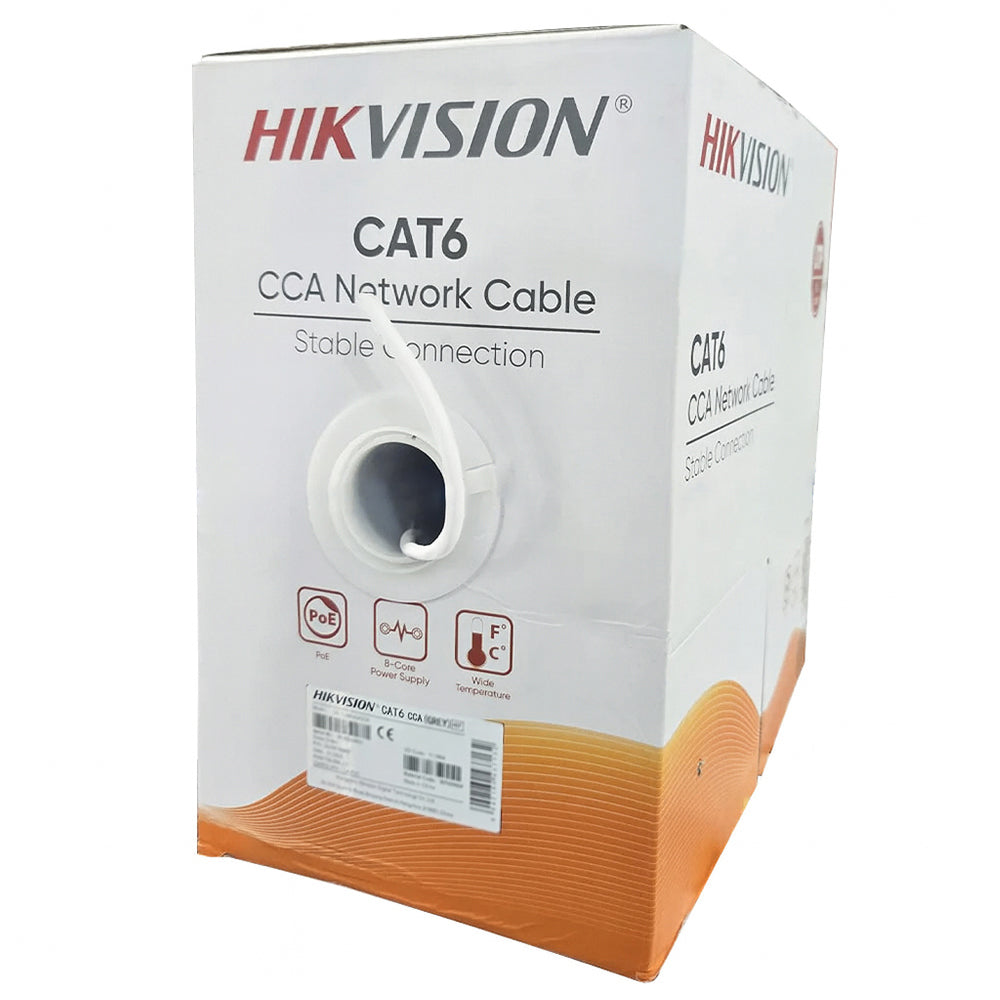 HIKIVISION CABLE DS-1LN6U-W/CCA 305M WHITE ( CAT6 )