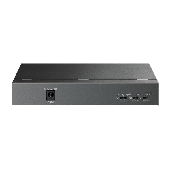 محول سطح المكتب غير المُدار TP-Link LS109P ذو 8 منافذ PoE بسرعة 10/100/1000 ميجابت في الثانية + منفذ RJ45 واحد بسرعة 10/100/1000 ميجابت في الثانية (وصلة صاعدة)