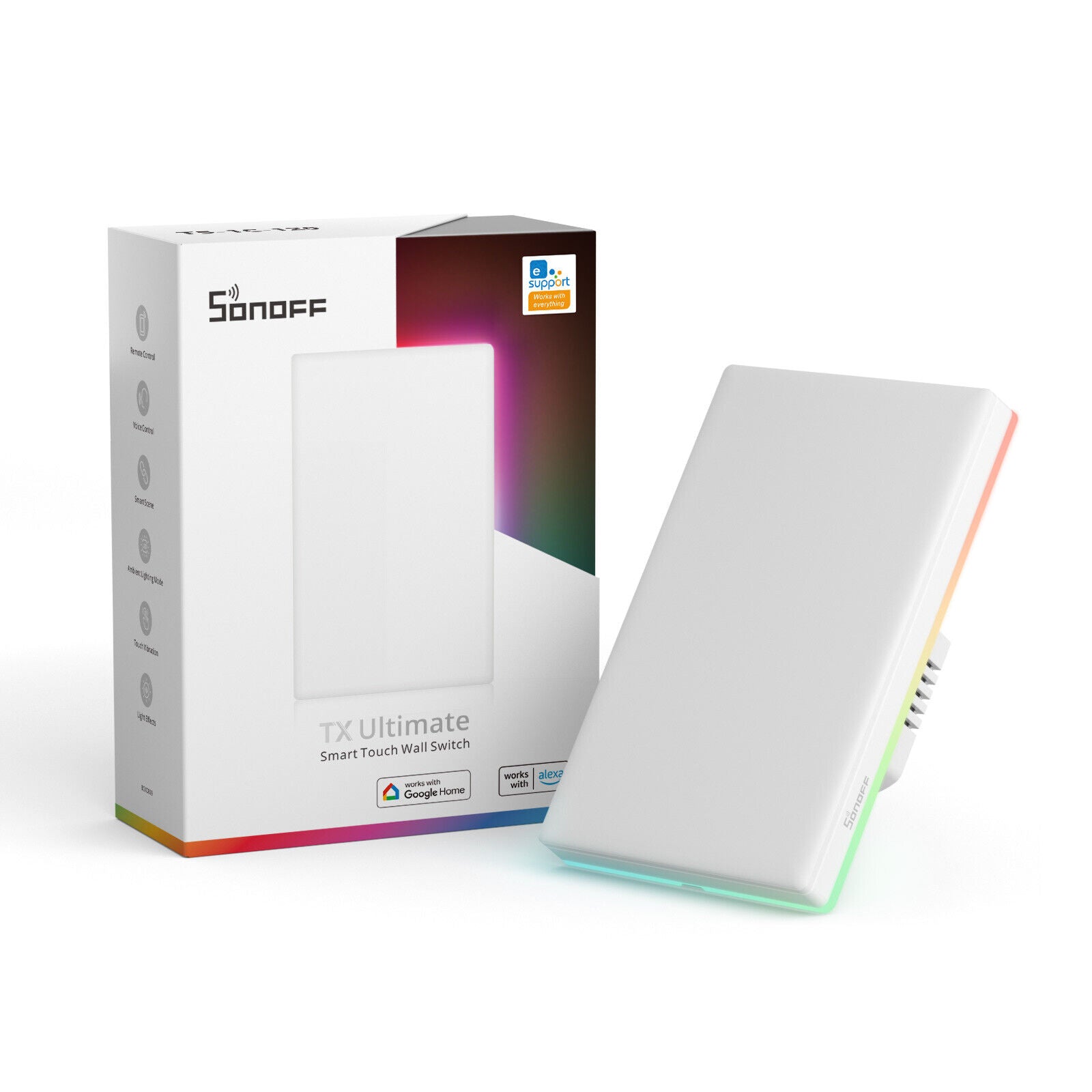 مفتاح حائط ذكي يعمل باللمس SONOFF TX Ultimate T5-1C-120