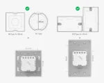 مفتاح حائط ذكي يعمل باللمس SONOFF TX Ultimate T5-4C-120