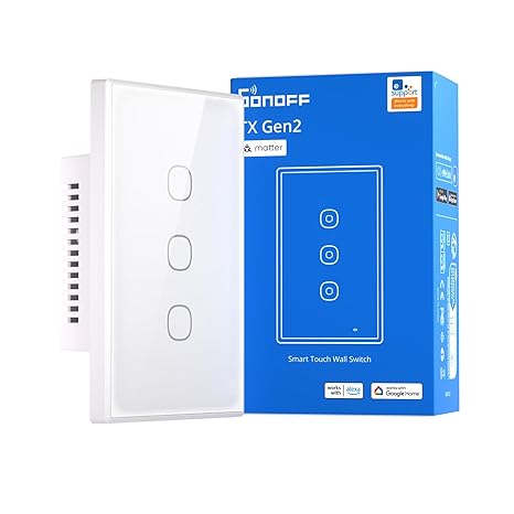 مفتاح حائط ذكي TX Gen2 باللمس | نوع T6 3C 120